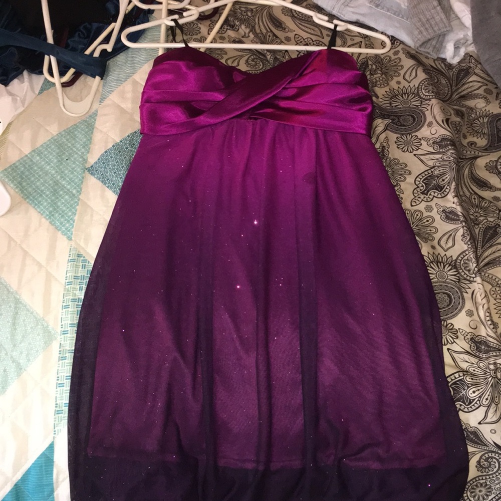 Pink and purple ombré hoco dress